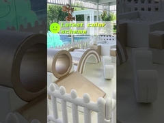 Équipement de jeu pour enfants en intérieur Commercial Golden and White Kids Party Center