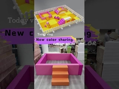 Jeu doux orange avec une boule et une glissière Rose Rouge Jeu doux intérieur