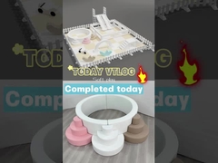 Double toboggan extérieur avec arc Blanc équipement de jeu doux toboggan plastique