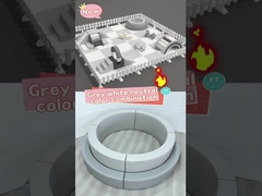 Zone de jeux pour enfants gris et blanc équipement de jeux pour les fêtes