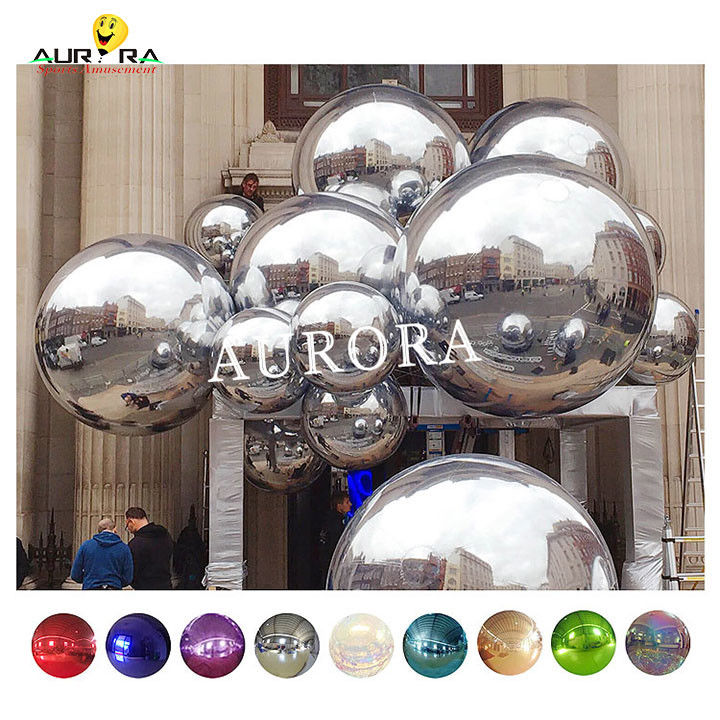 Ballon flottant gonflable extérieur Décoration publicitaire intérieure Disco Ballon miroir