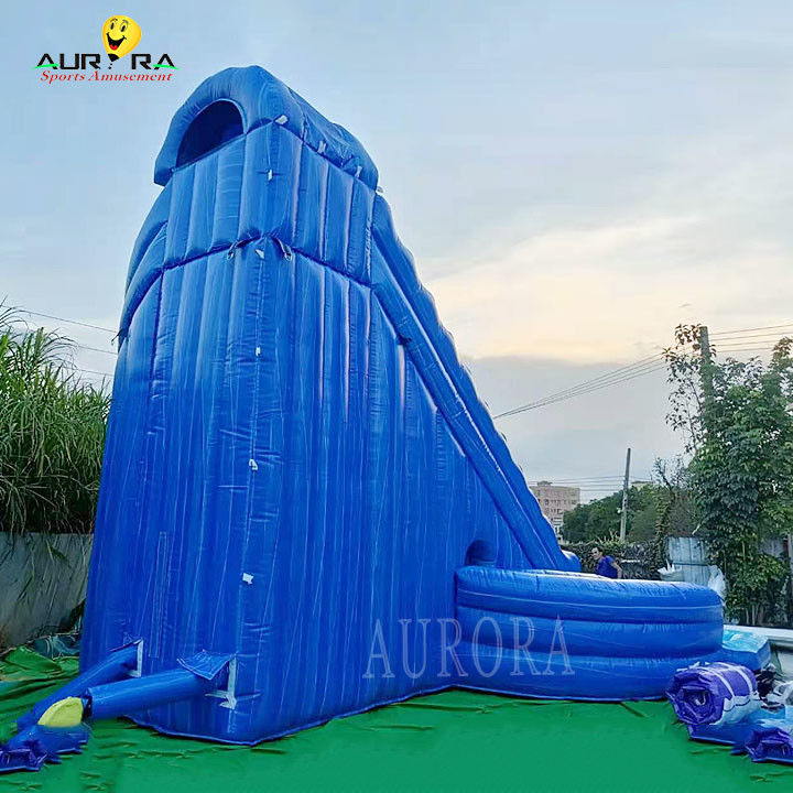 Plateau de jeux intérieur Glissière gonflable bleu pour tous les âges Taille personnalisée