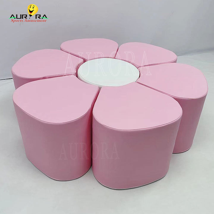 Jeux doux Jeux pastel Montez et jouez Blocs doux Rose Blanc Fleur Mini
