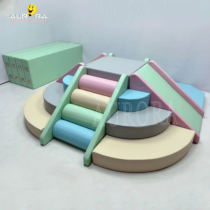Pastel Baby Soft Play Blocs d'escalade pour les fêtes Location d'équipements de jeu doux personnalisés