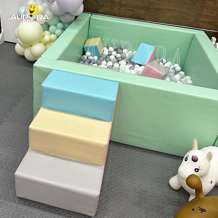 Pastel Baby Soft Play Blocs d'escalade pour les fêtes Location d'équipements de jeu doux personnalisés