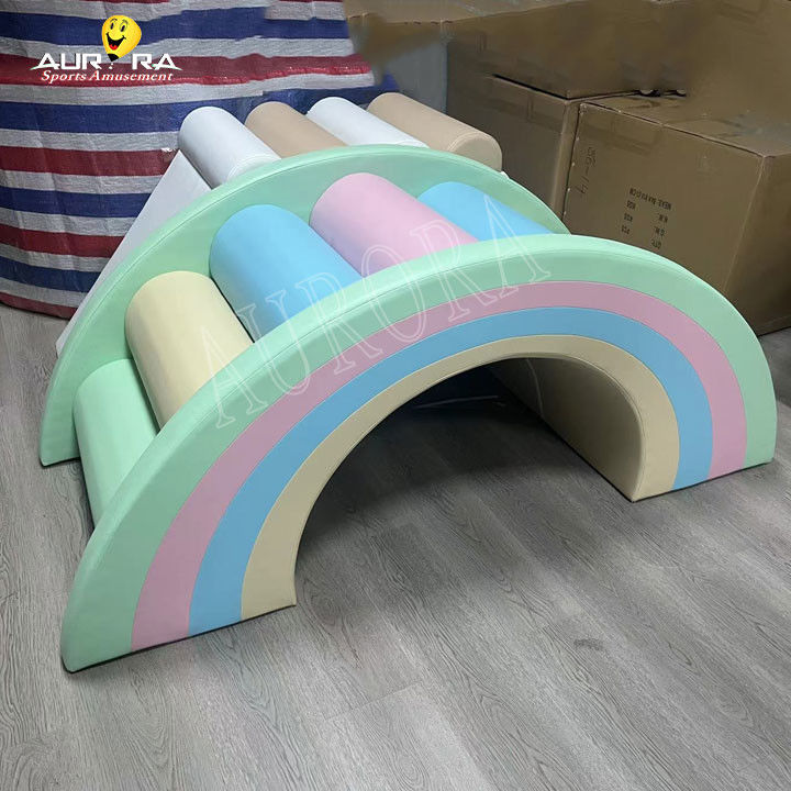 Pastel Baby Soft Play Blocs d'escalade pour les fêtes Location d'équipements de jeu doux personnalisés