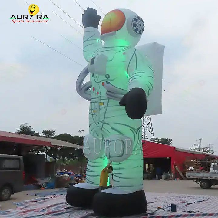 20 pieds de hauteur géant gonflable astronaute scène publicité gonflables aériens