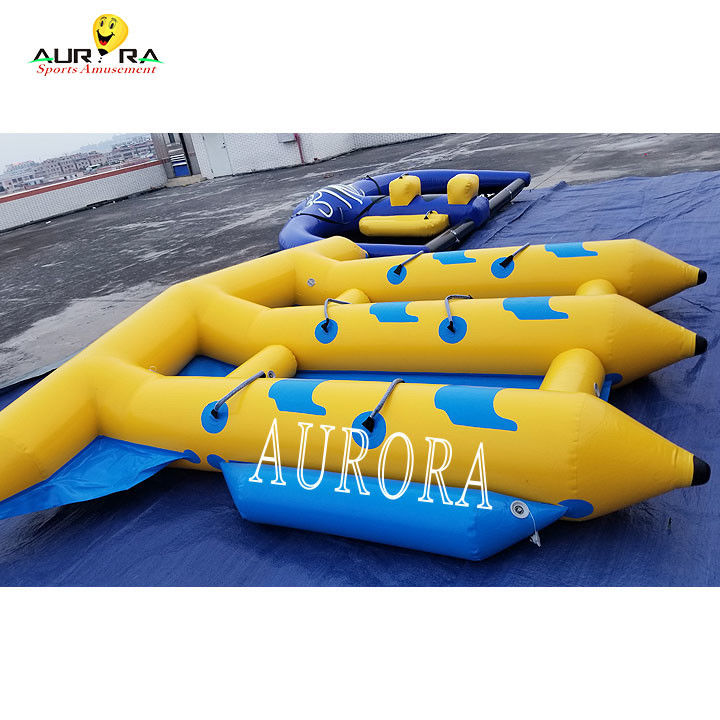 Sport nautique coloré remorqué gonflable Banane bateau tube Poisson volant pour la mer