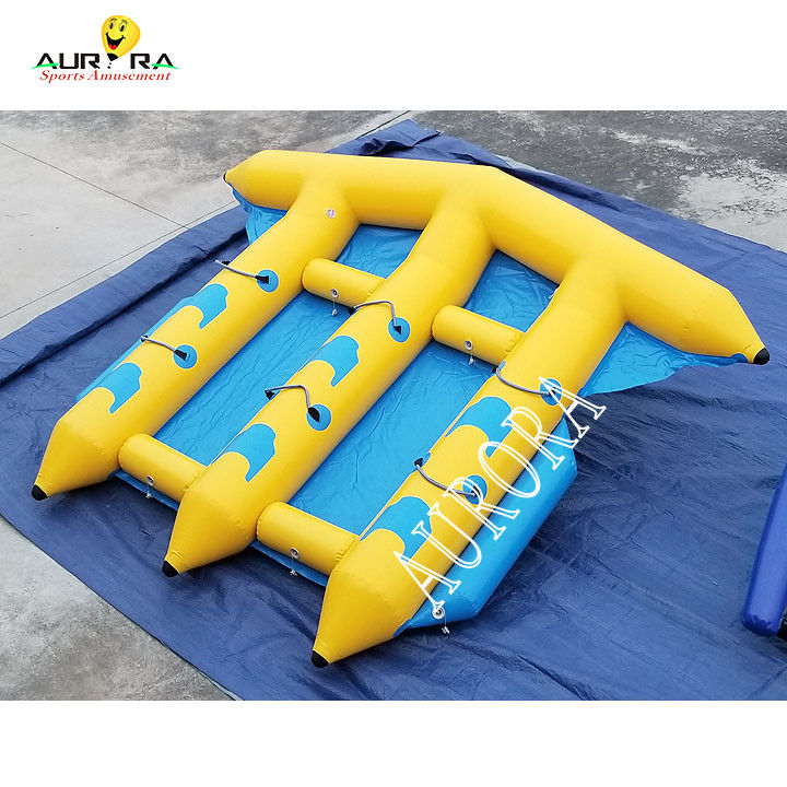 Sport nautique coloré remorqué gonflable Banane bateau tube Poisson volant pour la mer