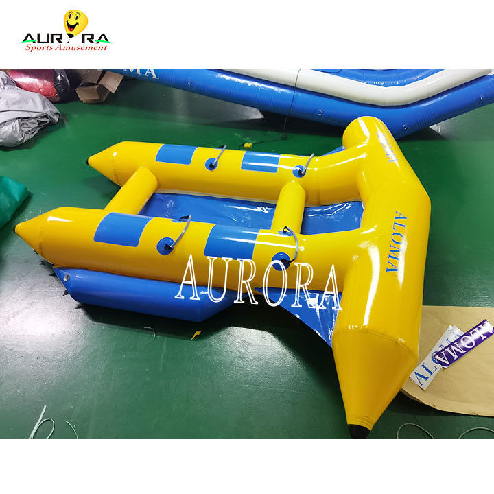 Sport nautique coloré remorqué gonflable Banane bateau tube Poisson volant pour la mer