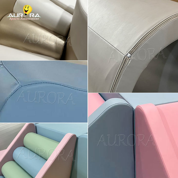 Vente à chaud bronzage Beige jeu de jeu de jeu de tunnel pour enfants équipement d'intérieur