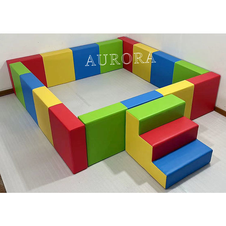 Couleurs de carnaval pour enfants mousse pastel équipement de jeux intérieurs personnalisé couleur