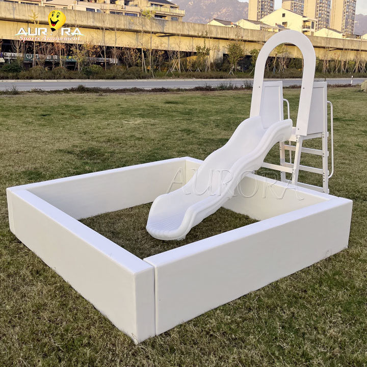 Équipement de jeu gonflable en bois pour enfants, ensemble de dôme à bulles, château gonflable, videur, blanc