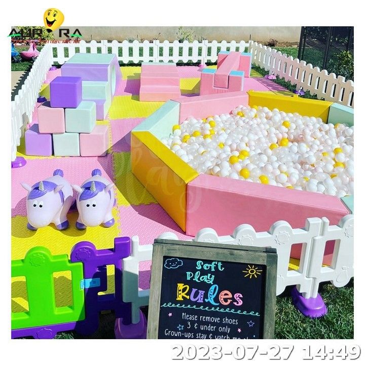 Équipement de la piscine à billes Rideau de jeux pour enfants