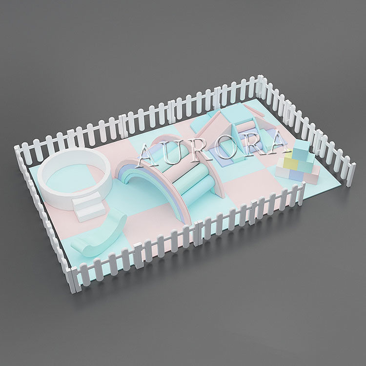 Ensemble de jeux pour enfants Super équipement de jeux intérieurs blanc et rose