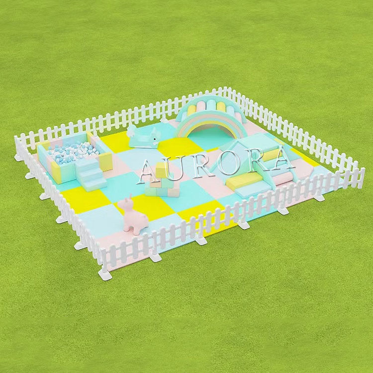 Ensemble de jeux pour enfants Super équipement de jeux intérieurs blanc et rose