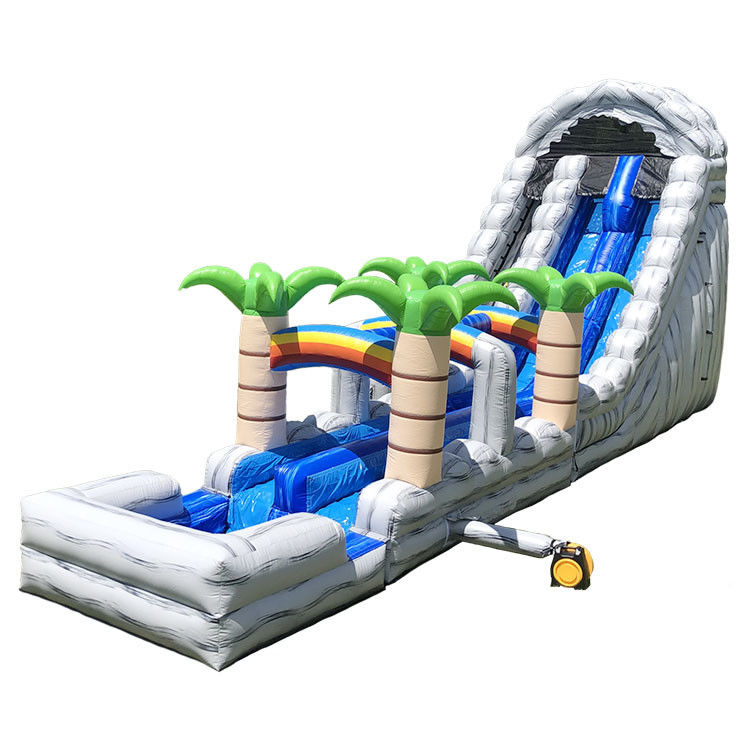 Glissière gonflable à l'eau pour la fête de la glissière de plongée Pvc 18ft Glissière à eau pour la piscine