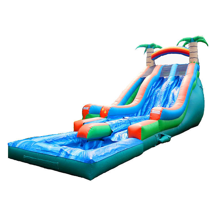 Grand toboggan à eau gonflable 16ft 18ft 20ft Enfants arrière-cour Petit toboggan à eau jouets gonflables