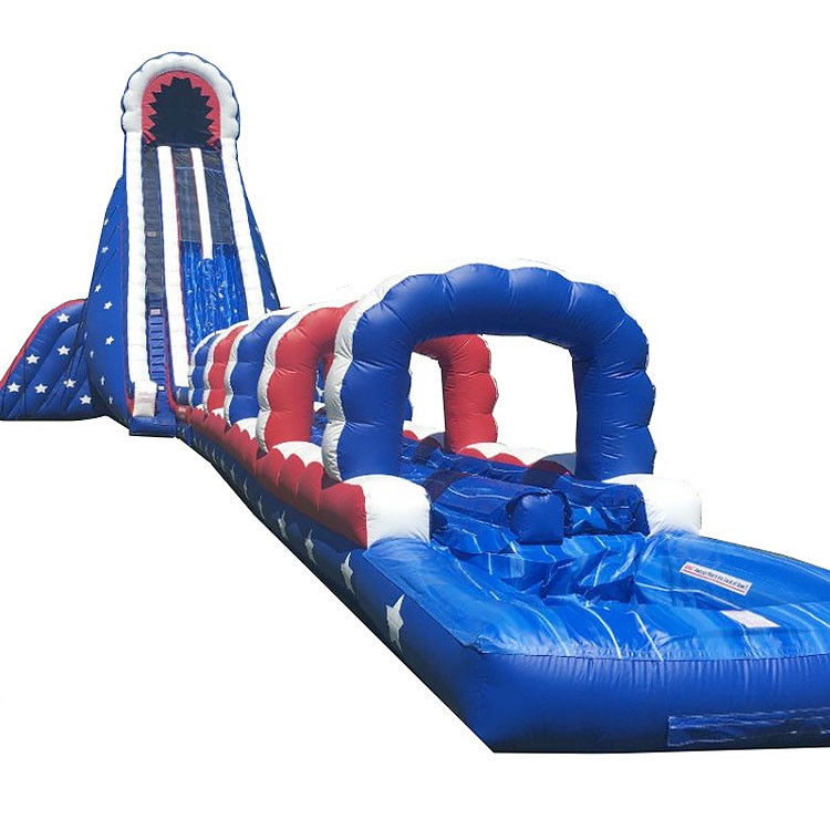 Glissière gonflable à eau piscine grand gardien de porte enfants volcan glisser n glissière de piscine