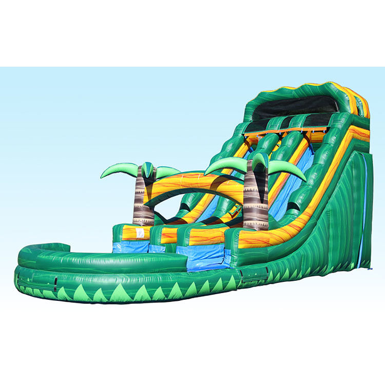 Glissière gonflable à eau piscine grand gardien de porte enfants volcan glisser n glissière de piscine