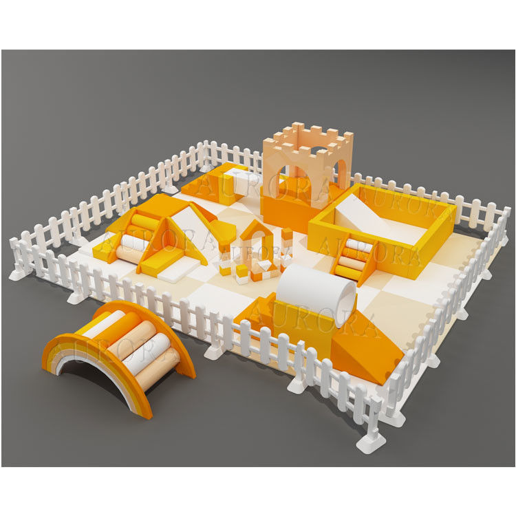 Equipement de jeu à la pâte orange personnalisé Terrain de jeux en plein air avec trou de balle