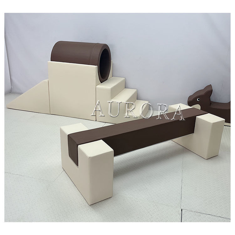 Fabrique Jeu doux Terrain de jeux Café équipement beige Jeu doux intérieur Ronde de balle Pit