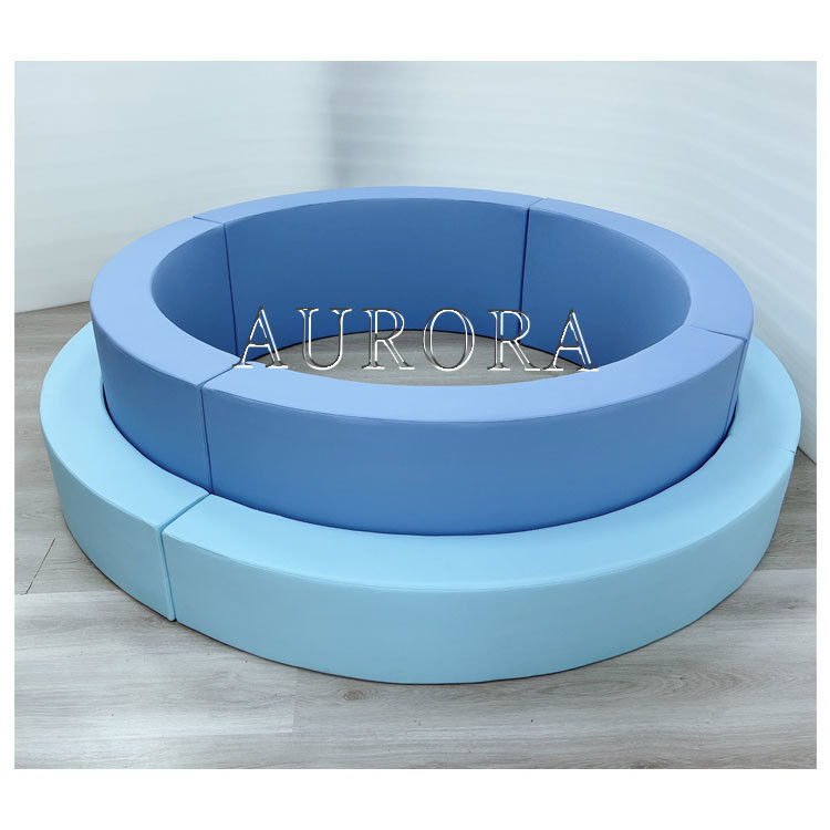 Équipement de jeu personnalisé en mousse blanche et bleue