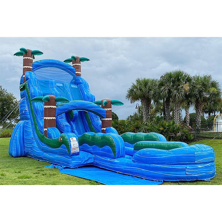 Des toboggans gonflables pour adultes 22 pieds piscine famille escale d'eau toboggans gonflables