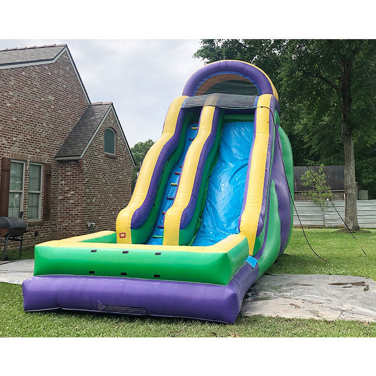Glissière gonflable avec piscine pour enfant PVC bleu de la cour de l'eau glissière 22ft