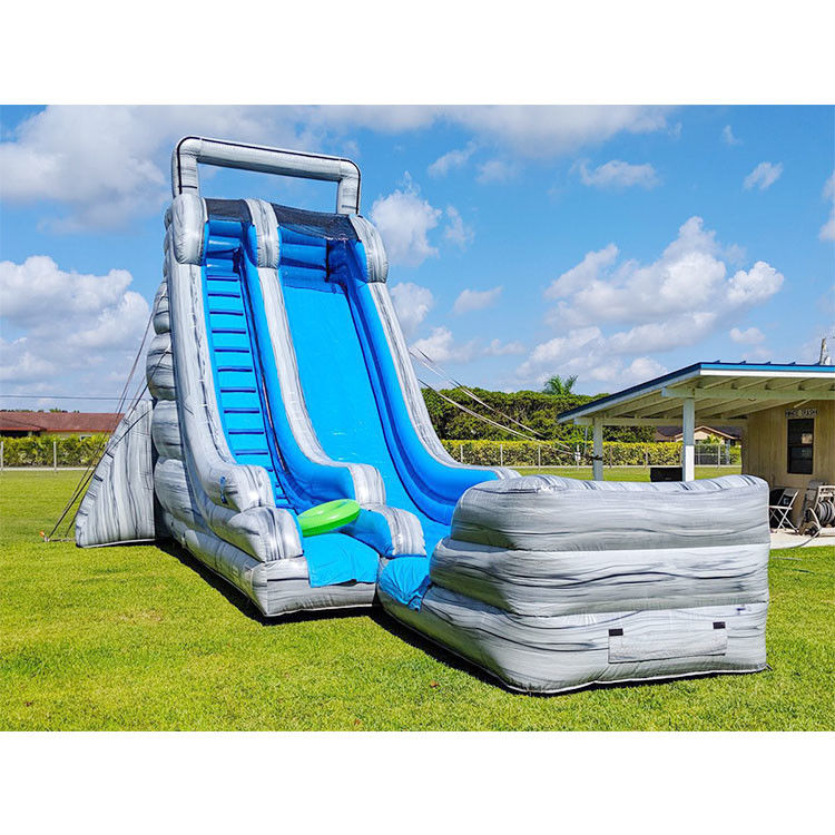 Grand toboggan gonflable lac gonflable parc aquatique pour enfants et adultes en plein air