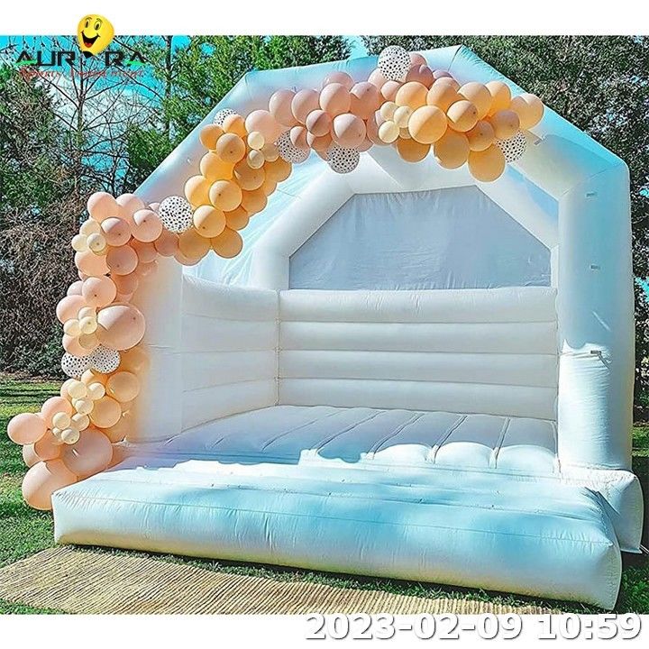 Fête de couleurs maison gonflable pour les enfants mariage château gonflable sauteur
